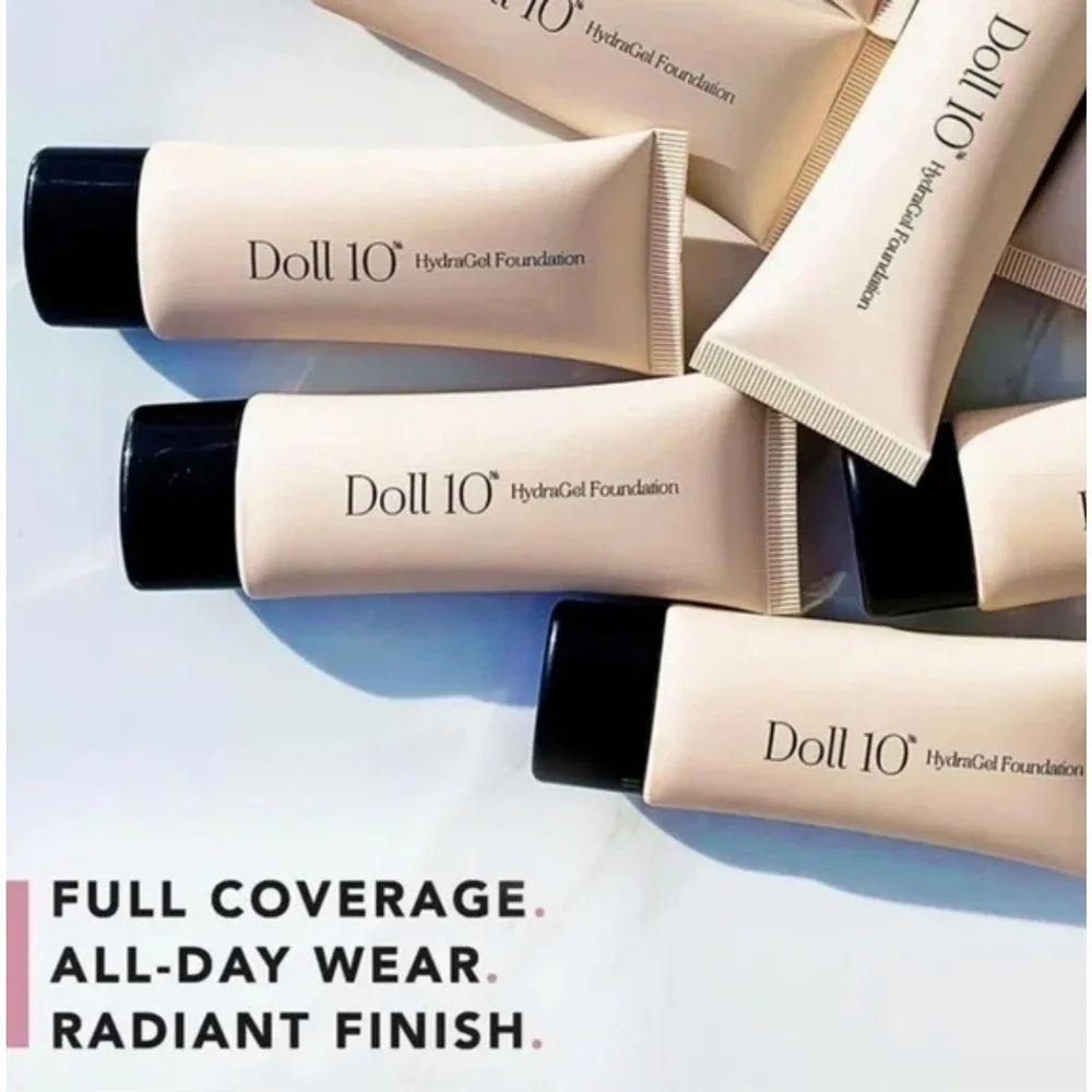 Doll 10 Office Siren Hydragel Foundation Full Coverage Radiant Finish Deep‎